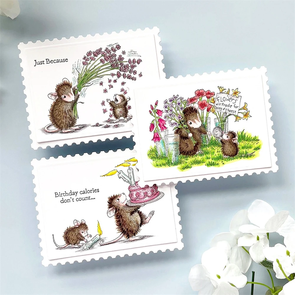 Clear Silicone Stamp Hope This Brighten Your Day Mouse DIY Crafts Card Album Making Scrapbooking Stencil