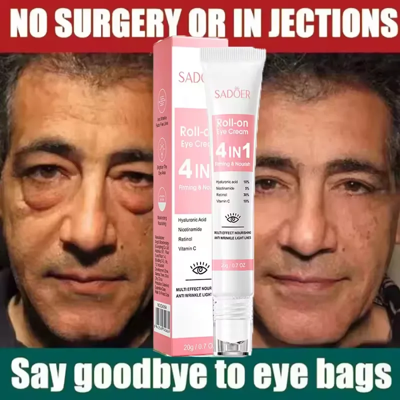 Eye Cream Instant Eye Bag Remove Retinol Anti-Wrinkle Firming Skin Fade Fine Lines Anti Dark Circle Puffiness Brighten