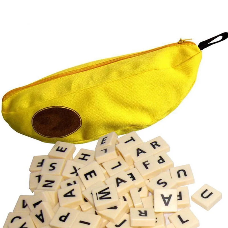 Jigsaw Puzzles Kids DIY Banana Word Game English Chess Language Learning Educational