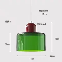 Lustre en verre nordique moderne pour chambre à coucher, lampe de chevet longue ligne, petit lustre pour restaurant et bar, éclairage simple, escales 5