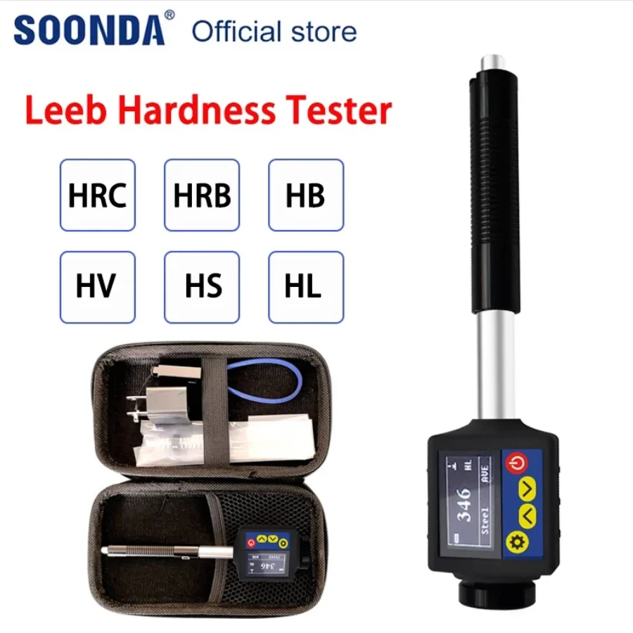 Hardness Tester Pen-type Portable Leeb Hardness tester Digital Metal hardness tester for Stainless Steel Range hrc hrb hb hl hv hs durometer
