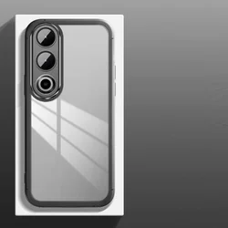 Enhanced Shockproof Plating Back Cover Case with Reinforced Corners for Vivo V70FE (Black)