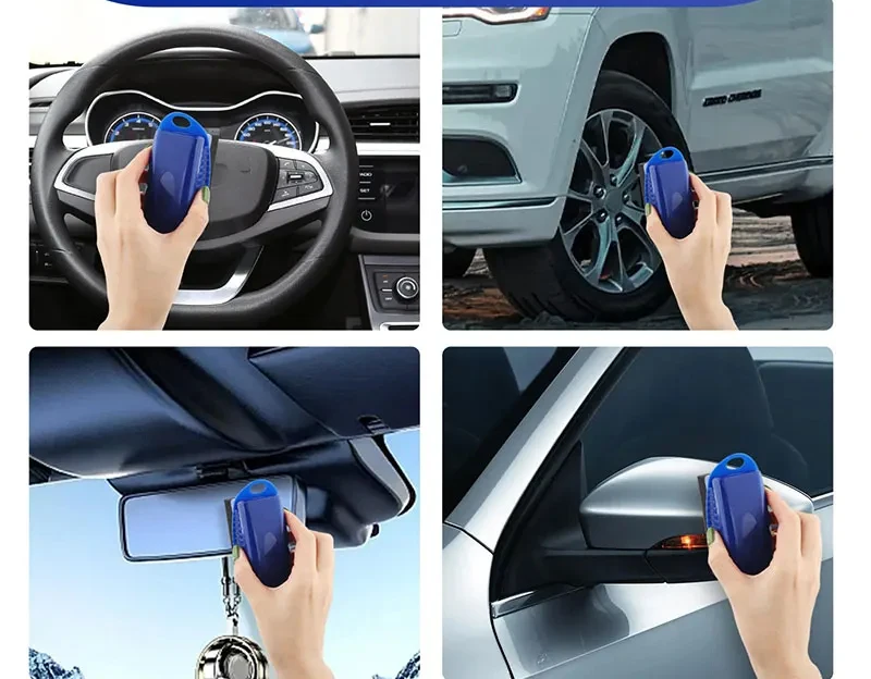 Auto beschichtete Kristallwachsschwammbürste mit Deckel, Reifenbürste, geölte Schwammbürste, Innenverkleidung, Eckwisch, multifunktionales Zubehör – Detail 9