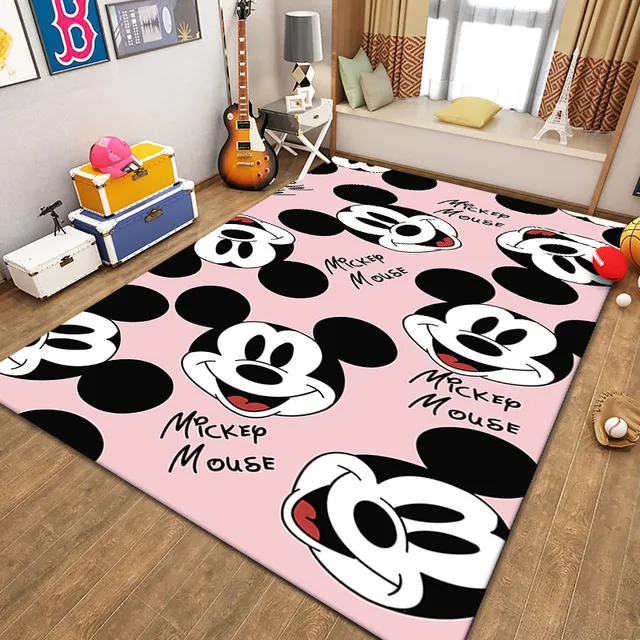 huis De gasten Vijf Disney Baby Speelkleed Cartoon Mickey Mouse Karpetten Tapijt Floor  Slaapkamer Deurmat Antislip Woonkamer Kinderen Vloer pads| | - AliExpress