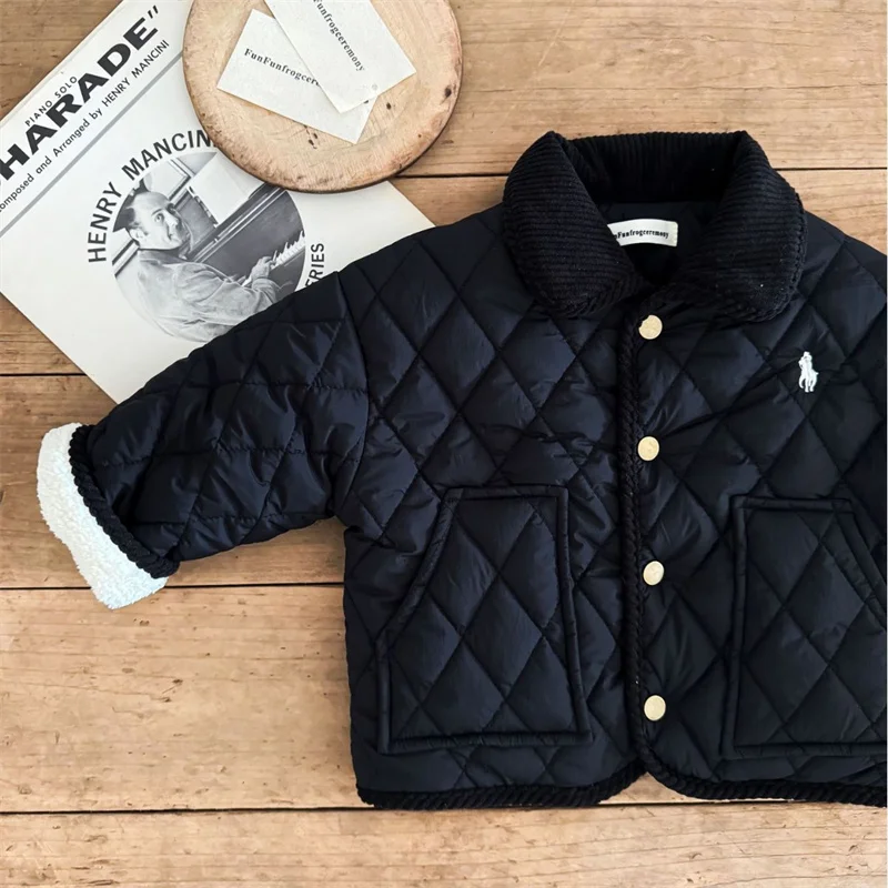 

Boys Coat Jacket Cotton Windbreak 2024 Soft Warm Plus Thicken Spring Autumn High Quality Children's Clothing