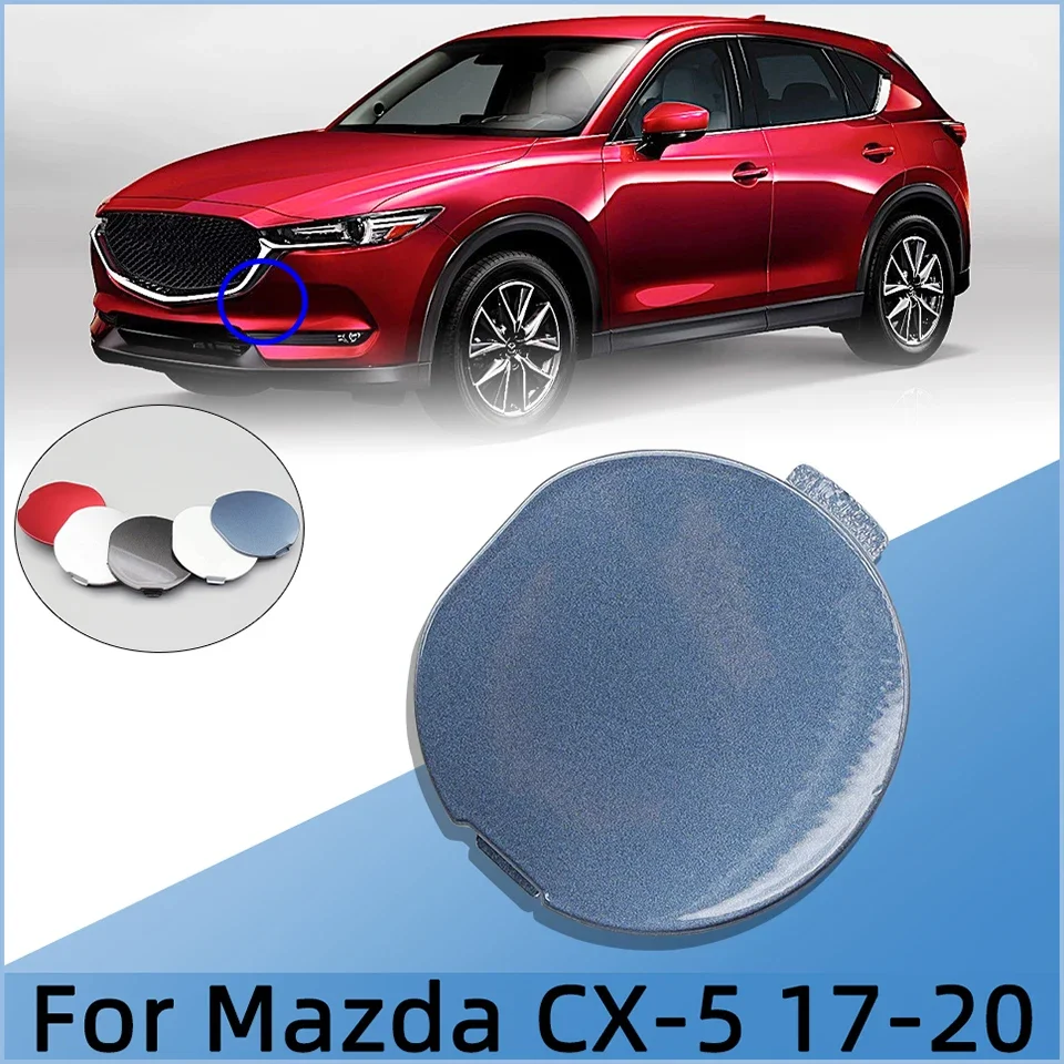 

For Mazda CX5 CX-5 KE 2017 2018 2019 2020 Front Bumper Tow Hook Eye Cover Cap Towing Hauling Hook Trailer Lid Shell Garnish Trim