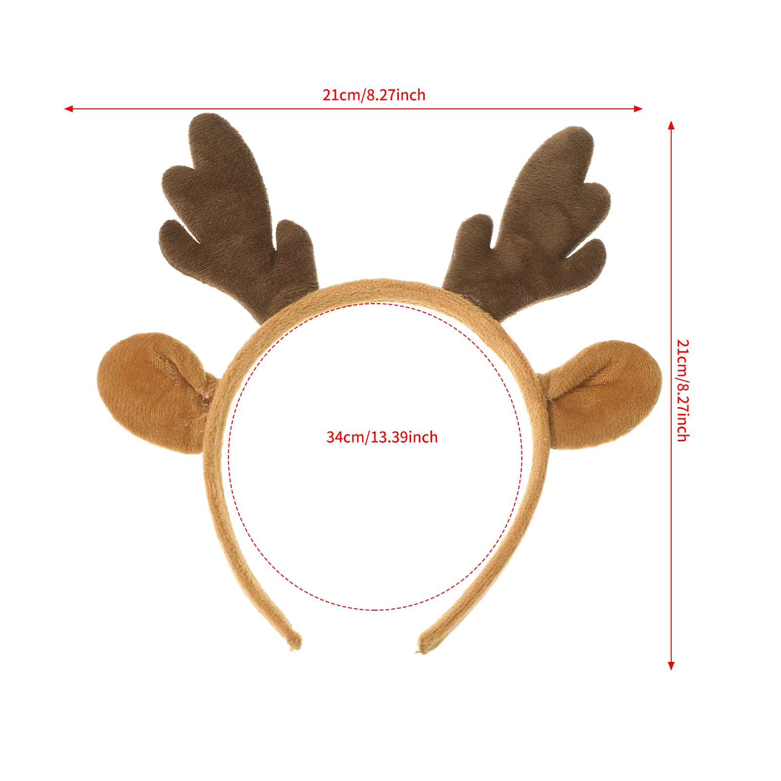 1pc Christmas Hair Band Headband Xmas Antler Hairband Deer Horn Headwear Party Festival Decoration Gift Christmas Hair Hoop