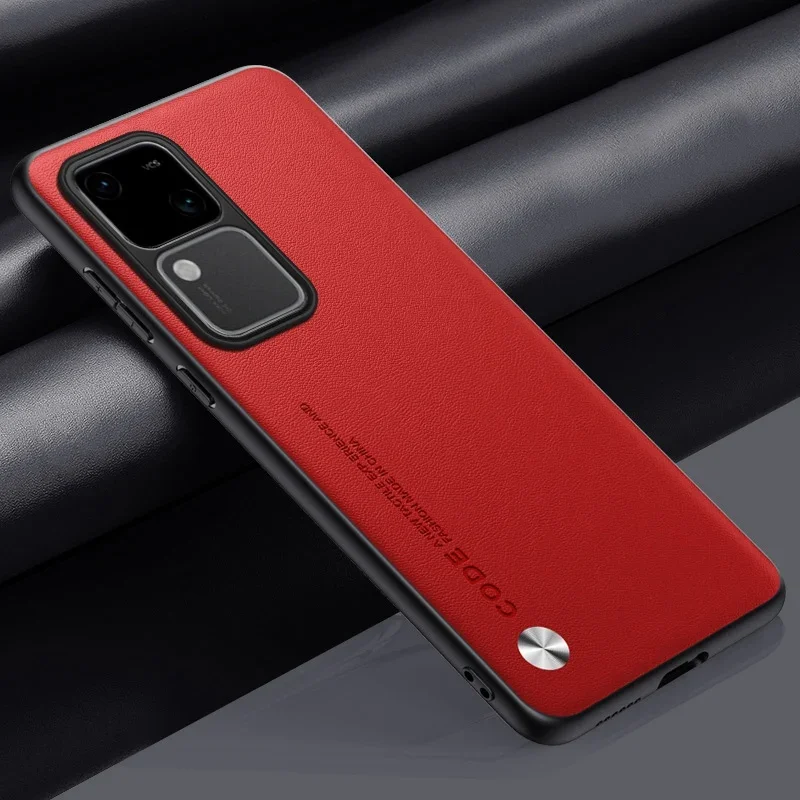 Luxury PU Leather Matte Silicone Shockproof Phone Case - Full Protection Back Cover