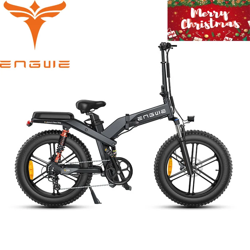 

ENGWE X20 Электрический мотоцикл с двойной батареей 48 в 750 Ач Вт, складной электрический велосипед с тройной подвеской, гидравлическое масло, Электрический горный велосипед