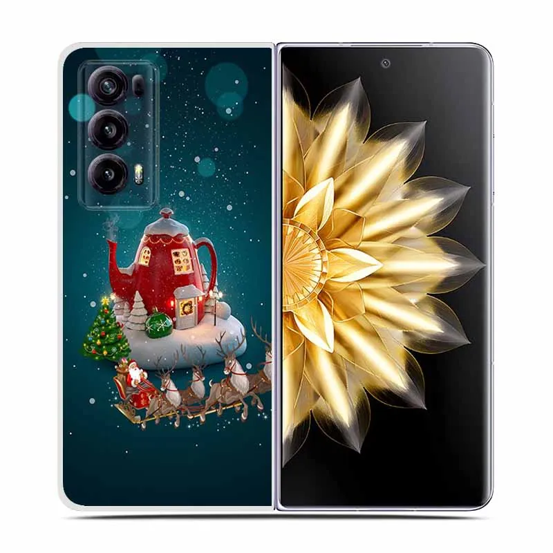 Christmas Cute Clear Hard Plastic Back Cover - Cartoon Design