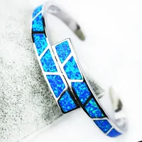 JLZ-007  Distinctive Blue Opal Bracelets & Bangles for Women in Jewelry OL Style Party Accessories 1