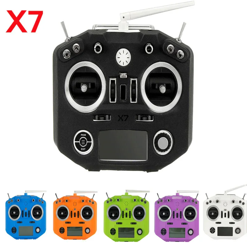 Coque silicone pour Taranis Q X7 et X7S, protection antichoc ajustée avec accès aux boutons.