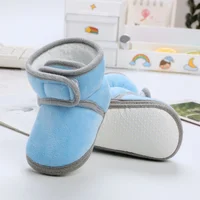 Cotton Newborn Baby Shoes Winter Plush Warm Boys Girls Boots Soft Sole Non-Slip Infant First Walkers Toddler Casual Booties 5