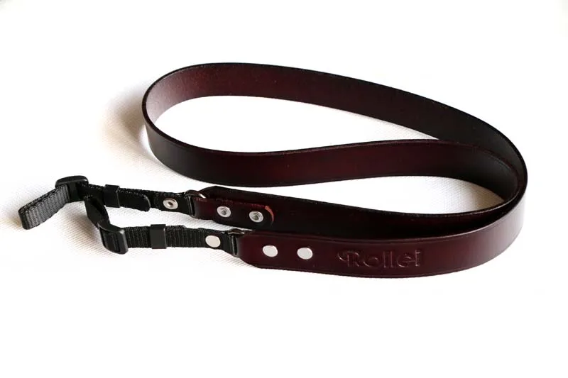 Cintura A Tracolla Con Tracolla In Vera Pelle Fatta A Mano Per Cinturino Yashica 124G In Pura Pelle Abc-12Lm44Em Flex635