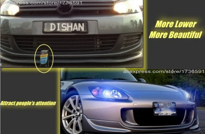 Spoiler de lábios para carros, Fitas dianteiras,