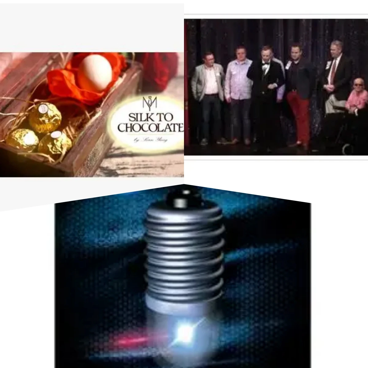 

2017 Silk to Chocolate by Sean Yang，2017 The Spectrumalist by Wayne Dobso，2017 Twilite Floating Bulb by Chris Smith-Magic tricks
