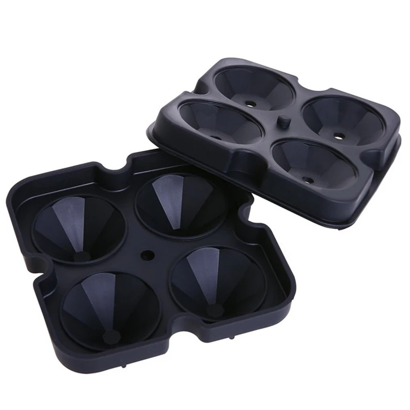 Description Picture 6 of item3D Silicone Diamond Skull Tray Ice mold Stackable Silicone Ice Cube Molds for Whiskey Cocktails Beverages Iced Tea Bloom Rose
