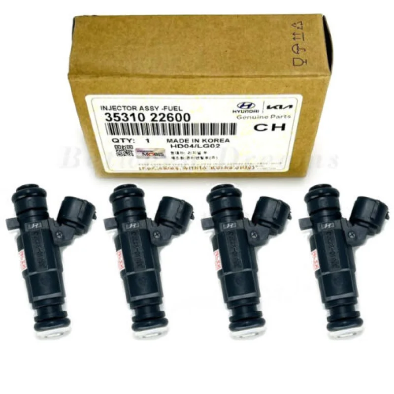 

4 pcs 35310-22600 Fuel Injector for 2000-2005 Hyundai Accent 1.5L 1.6L