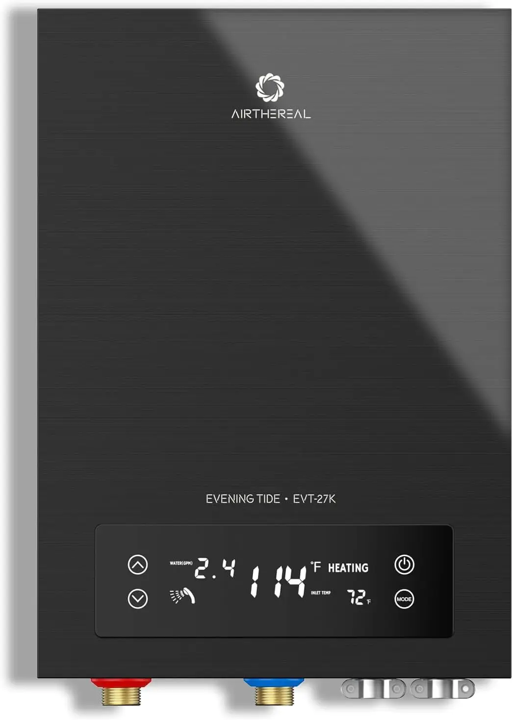 Electric Tankless Water Heater 27kW 240Volts-Endless On-Demand Hot Water-Self Modulates to Save Energy Use