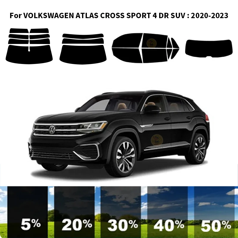 

Нанокерамическая Автомобильная УФ-пленка Precut для окон, автомобильная оконная пленка для VOLKSWAGEN ATLAS CROSS SPORT 4 DR SUV 2020-2023