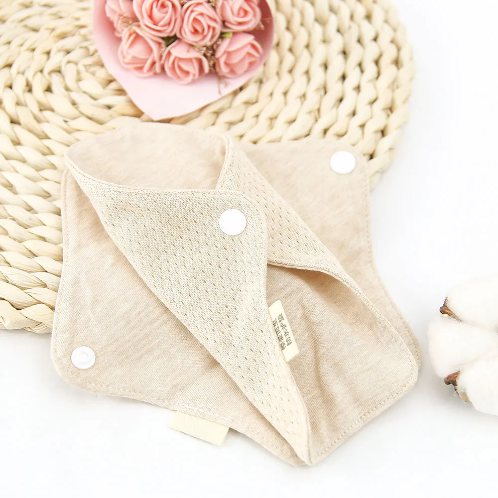 1pc Reusable Menstrual Pads Women Sanitary Pads Napkin Soft Panty Liner Washable Cotton Cloth Pad Feminine Hygiene 18*6cm Menstrual Pads