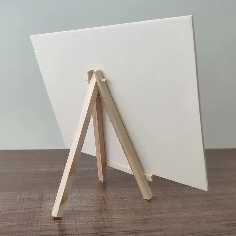 Small Desk Easels Canvas Painting Holder Mini Wooden Tripod Easels Tabletop Display Stand For Photo Chalkboard Signs 1pc