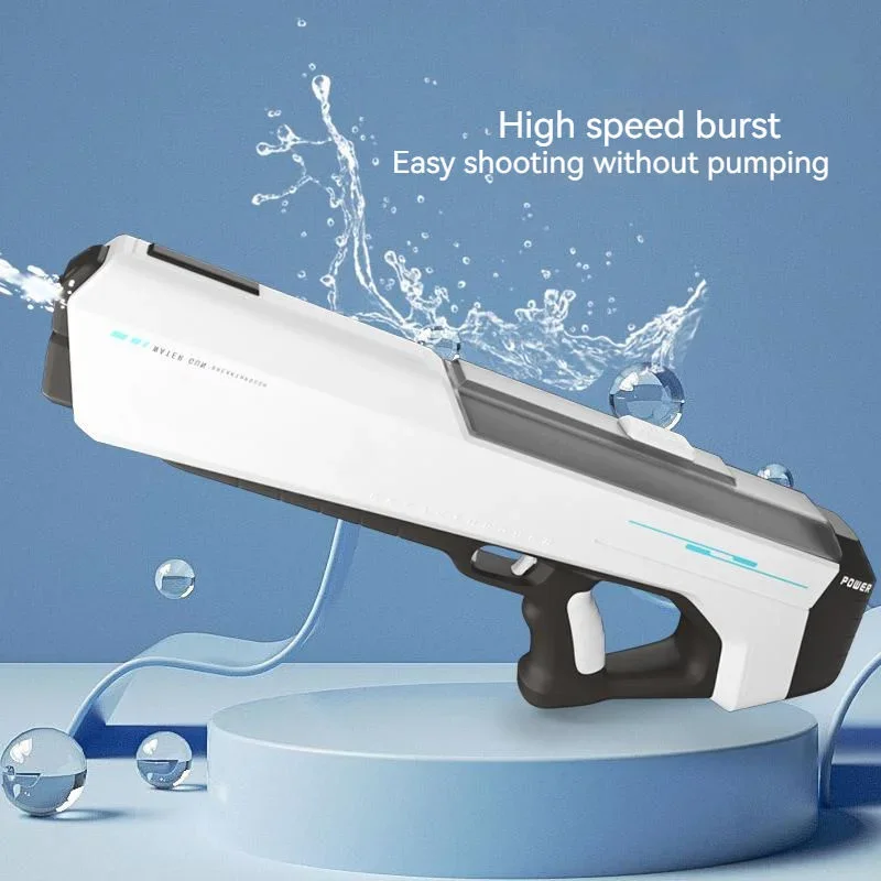 Adult/Children Electric Water Gun Toy Powerful Automatic High Pressure Burst Play Summer Outdoor Swimming Pool Children Gift 3
