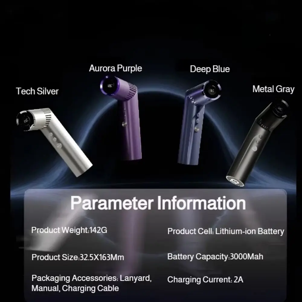 휴대용 미니 냉각 팬 USB 충전식 립스틱 크기 목걸이형 팬 접이식 아이스 컴프레스 에어컨 팬 사무실용
