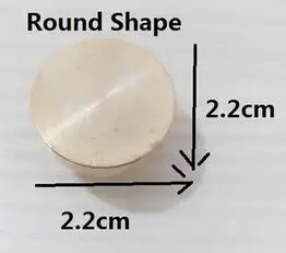 22mm round head
