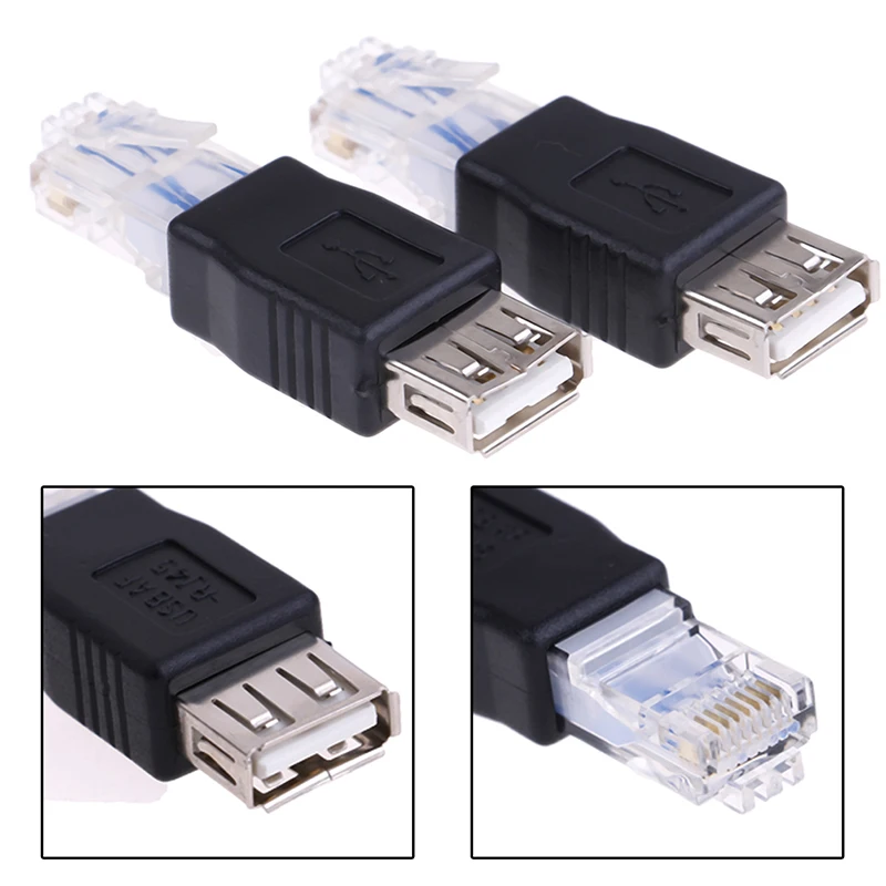 Adaptateur de prise USB multiple de type A femelle vers RJ45 mâle, routeur  de réseau LAN Ethernet, 1 pièce - AliExpress