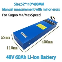 Batterie Lithium-ion 13S4P 48V 60Ah 2000watt 18650 pour batterie de Scooter électrique Kugoo M4/M4Pro/ M5/M5Pro 3