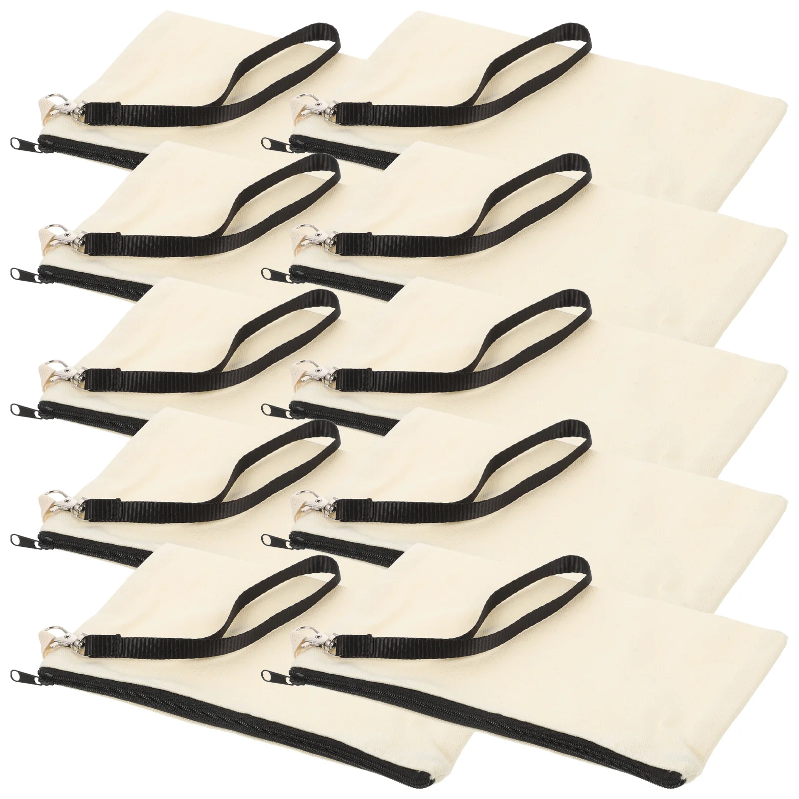 

10 Sets of Bags Sublimation Blank Pencil Bag DIY Heat Transfer Makeup Bags