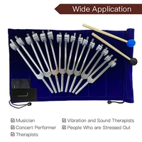 8 Pieces Chakra Tuning Fork Set Silver Chakra Tuning Fork For Healing, For Meditation 2