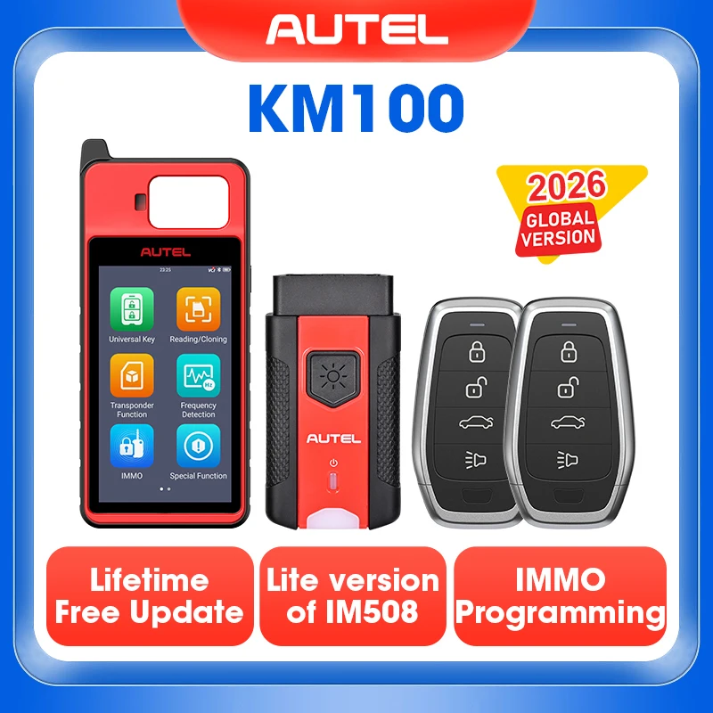 Autel MaxiIM KM100 clé Fob programmation outil d'immobilisation 2 pièces Autel IKEY 60s génération de clé IMMO clé apprentissage sur 99% voiture KM100X