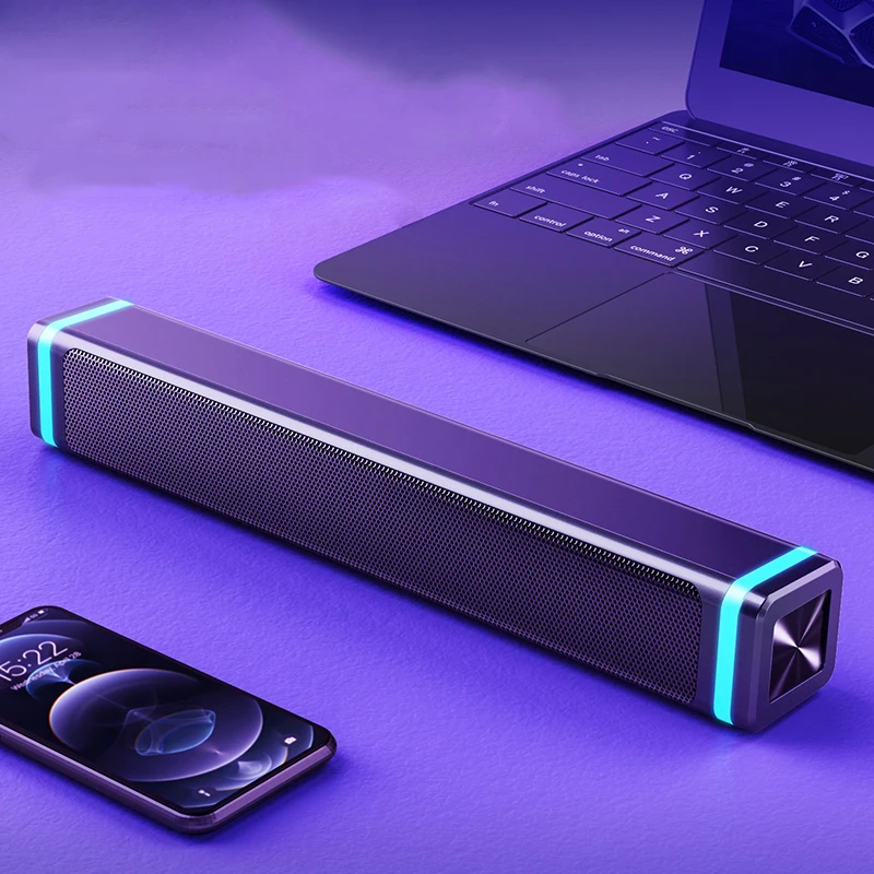 

Поддержка Bluetooth-совместимых беспроводных колонок с объемным звучанием, звуковая панель для компьютера, ПК, колонки