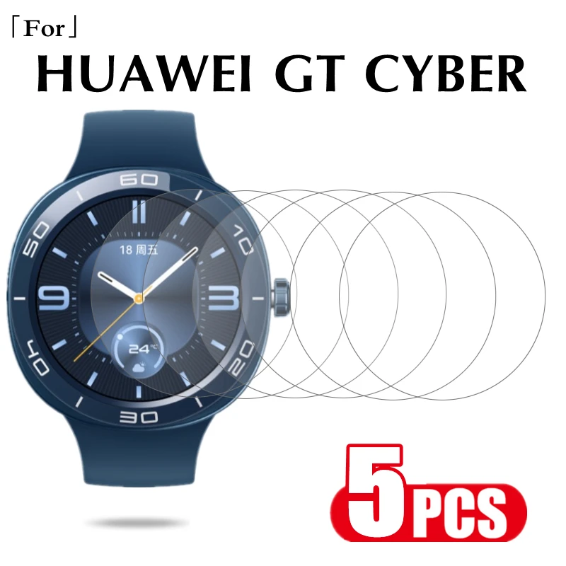 

For Huawei Watch GT Cyber Huawei GT CYBER 8H Tempered Glass Film HD Anti-Scratch Clear Full Cover Screen Protector For GT CYBER