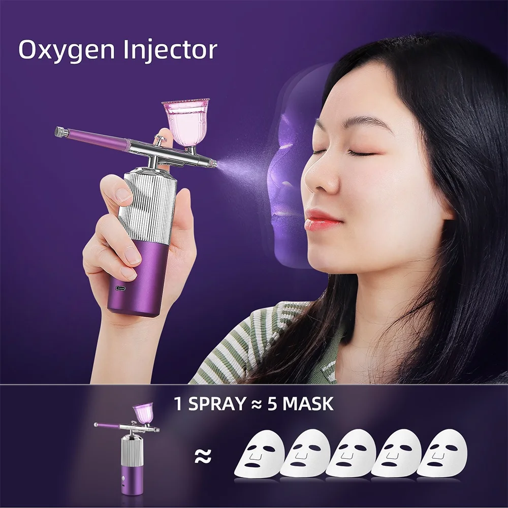 Mini Air Compressor Kit Air Brush Paint Makeup Spray Gun Airbrush Nail Art Tattoo Craft Cake Painting Nano Mist Sprayer Injector