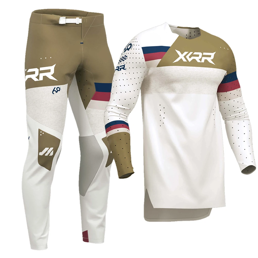 XCRR 모토크로스 저지 및 팬츠 콤보 엔듀로 오프로드 남녀 레이싱 슈트 MX MTB 다운힐 라이딩 더트 바이크 기어 세트 성인용