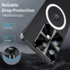 Case For MOTO Edge 50 Pro  Aluminum Alloy Frame Magnetic Glass Back Cover for MOTO Edge 50Pro Shockproof Bumper Funda 3