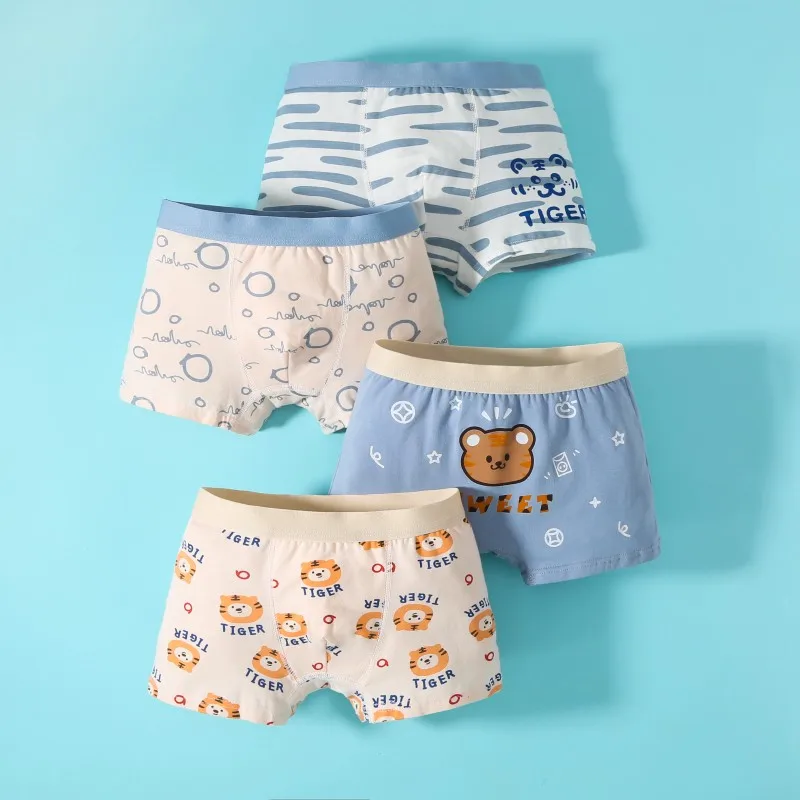 2Pc/Lot Baby Girl Boy Underwear Children Cute Cartoon Animal Print