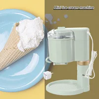 Machine à crème glacée électrique 20W 220V, machine à crème glacée automatique domestique DIY, machine à faire des cornets de crème glacée molle, des smoothies et des sundaes 8