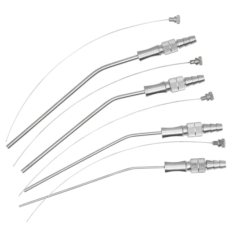 

1pc Dental Aspirator 2/3mm/4mm/5mm Stainless Steel Suction Tube Ferguson Frazier Implant Surgical Tool Oral Weak Straw Tubes