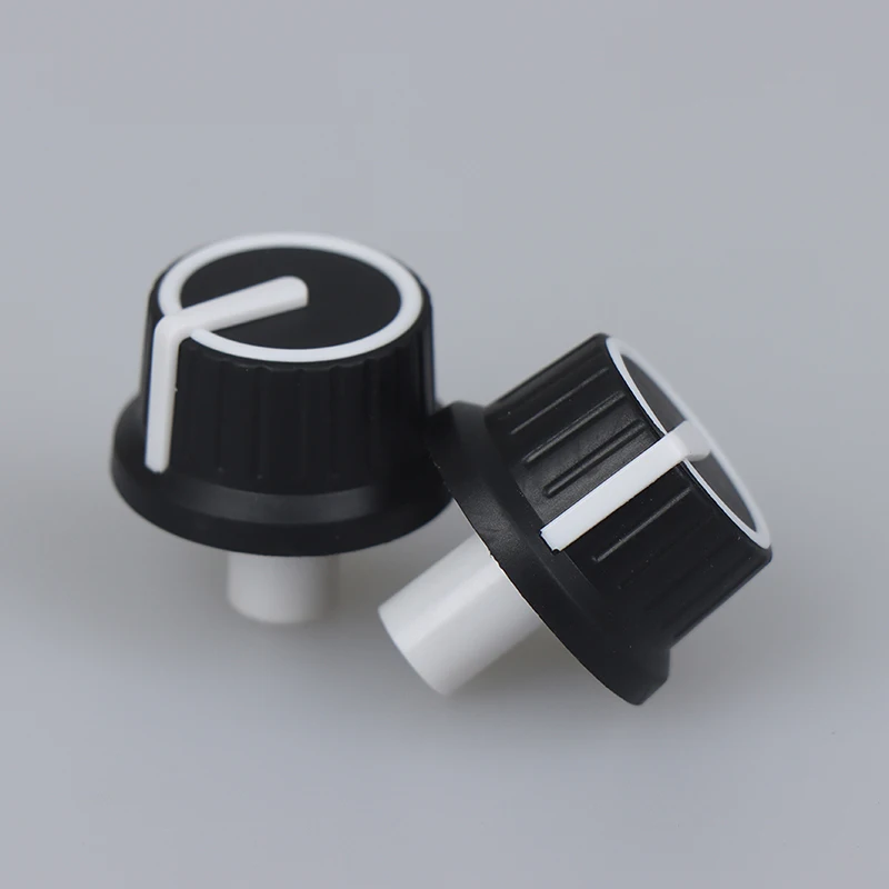 

Новинка, резиновый поворотный кодировщик Rubber25 * 25,5 мм, черно-белый, полуваловая ручка, потенциометры для ручек регулятора громкости, 2 шт.