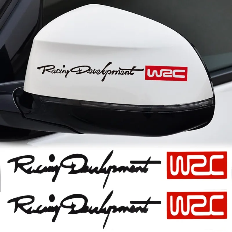 

4/8pcs Fashion WRC Rally Racing Stripe Personalized Car Door Handle Stickers Car Body Styling Decals Decor