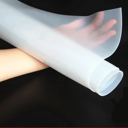 Premium Transparent Silicone Rubber Sheet - Multi - thickness Options, 500mm x 500mm - 500X500x 2mm