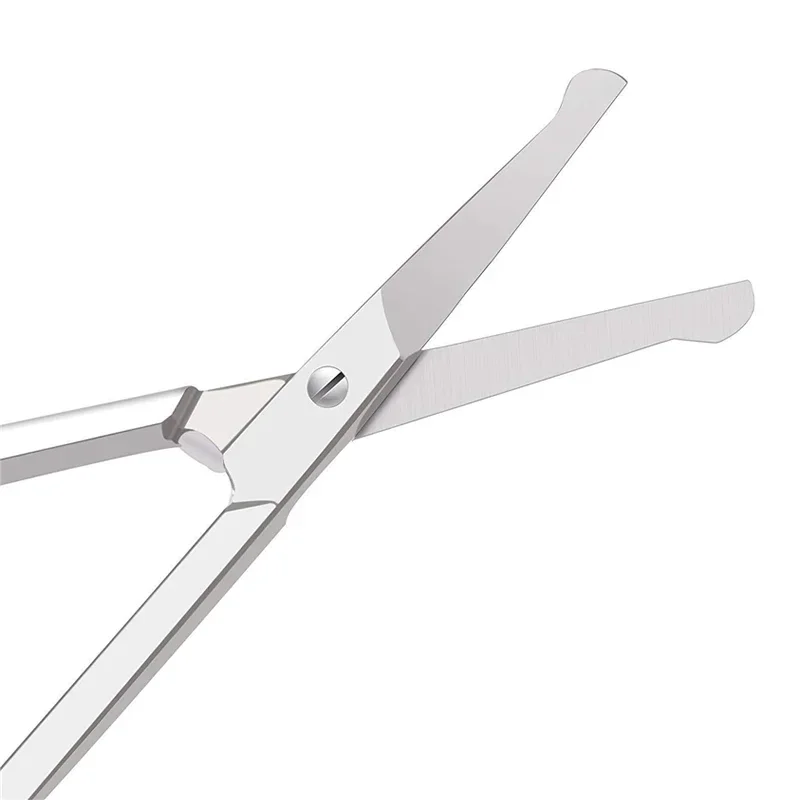Heallor Mini Stainless Steel Portable Curved Mustache Eyebrow Nose Ear Hair Remover Scissor Trimmer Safety Tips Nail Cuticle Cut 5