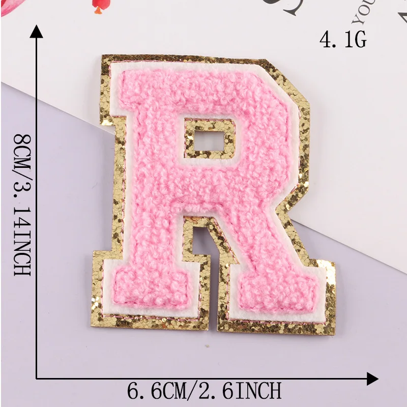 Patch Letters for Clothes - Alphabet Sticky Letter Emblems for DIY Jackets, Bags, and Clothing Projects