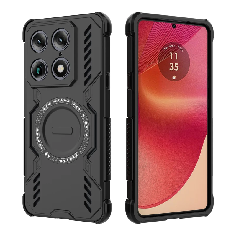 ELVEV Signature Magnetic Anti-Slip Phone Case - Hard PC + Soft TPU