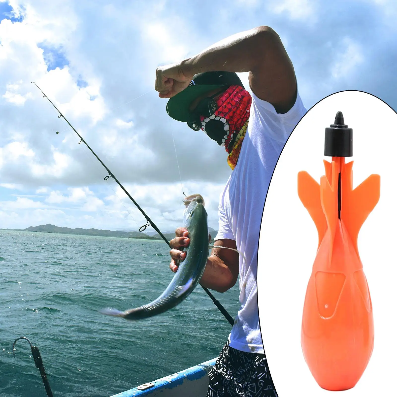

Feeder Carp Lure Holder Rocket Shaped Durable Fishing Tool Coarse Fishing Thrower Saltwater Portable Accessory Fishing Bait