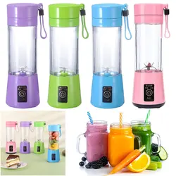 400ml Smoothies Mixer Machine with 6 Blades Mini Electric Juicer Multifunctional Vegetable Juicer Blender for Home Office Travel